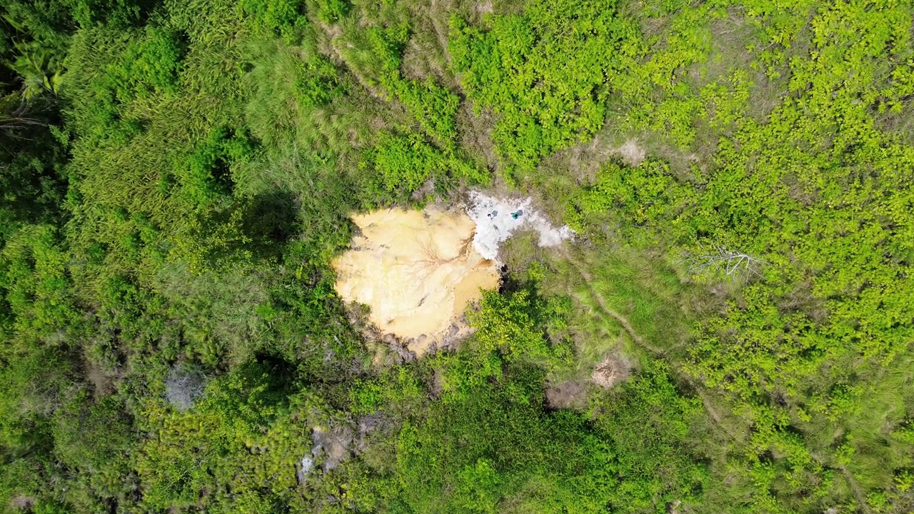 热带雨林鸟瞰图。这片森林位于纳尼沃塔邦国家公园地区视频素材