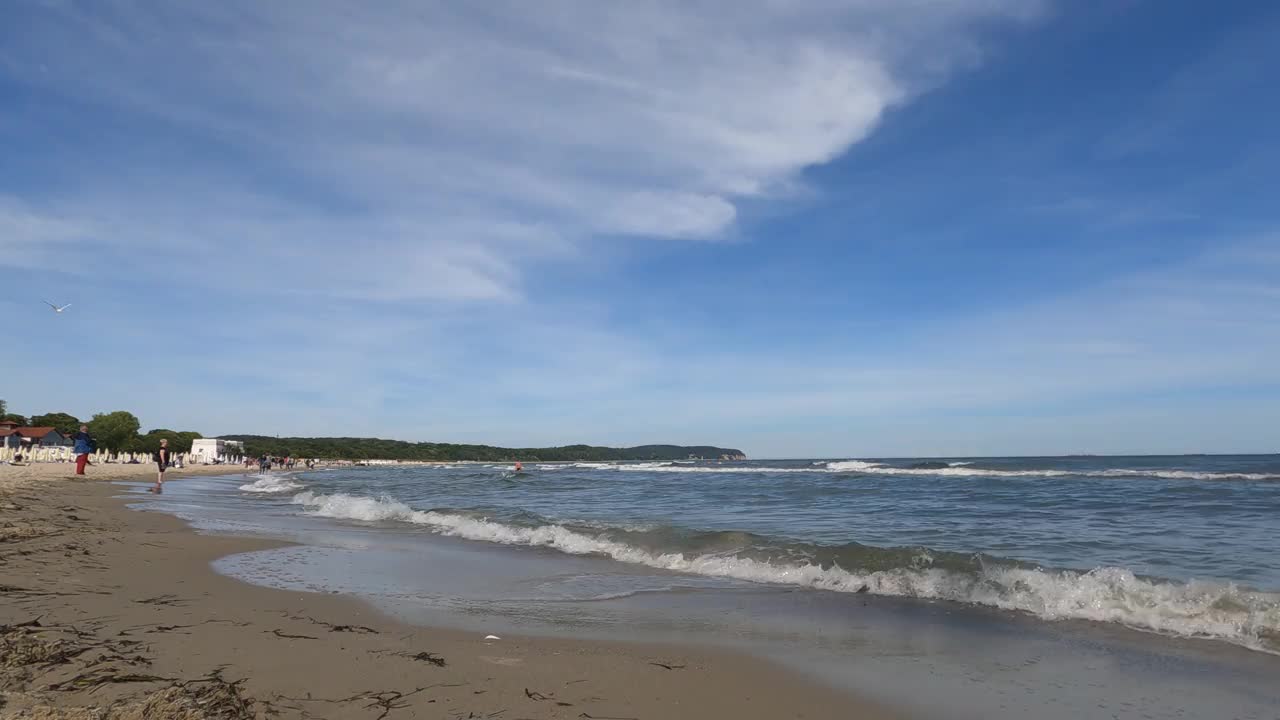 波兰波罗的海风景。视频素材