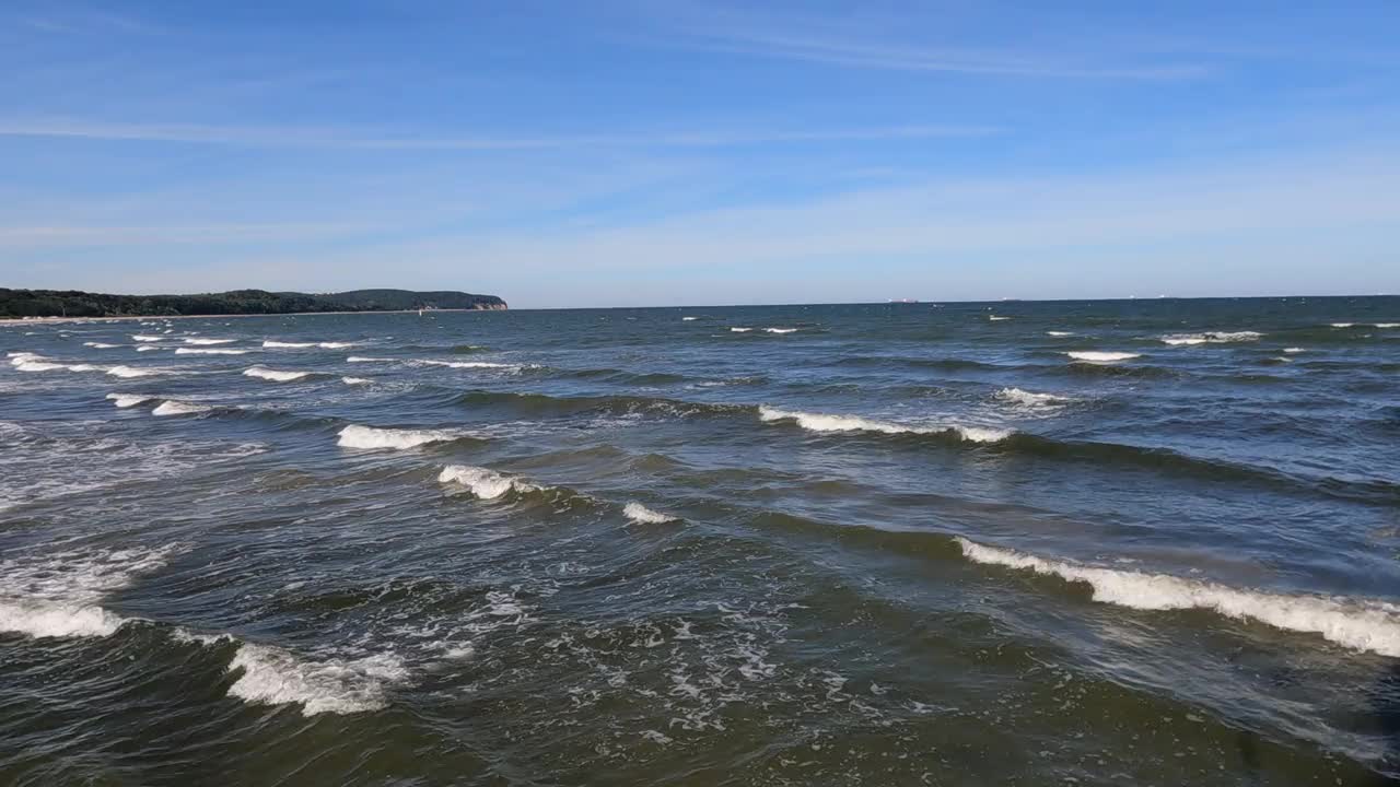 波兰波罗的海风景。视频素材