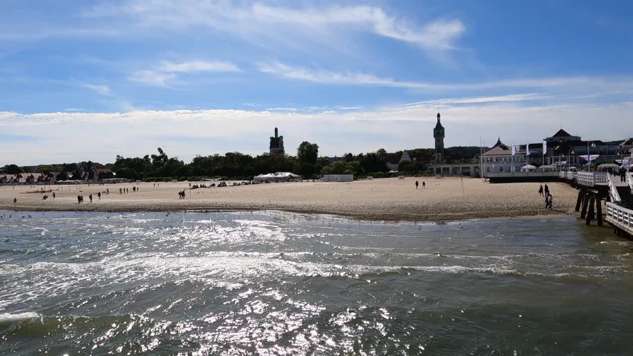 波兰波罗的海风景。视频素材