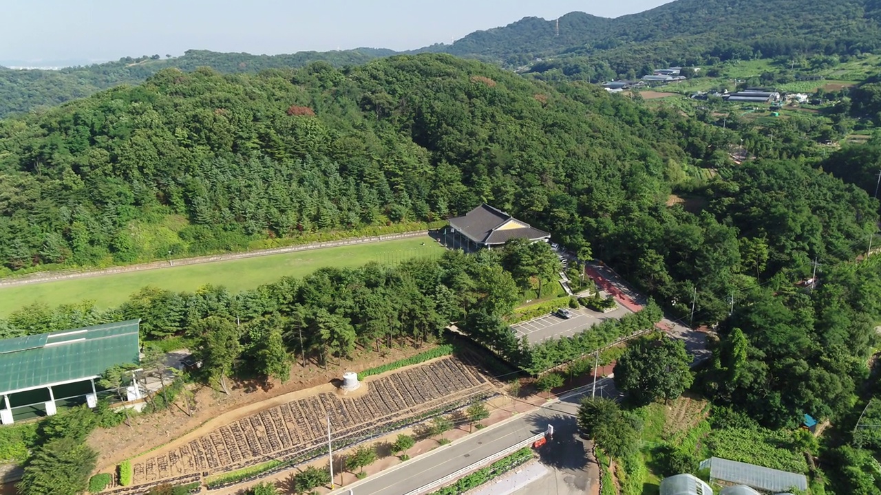 京畿桂山和京畿市立射箭场周边/韩国仁川桂阳区视频素材