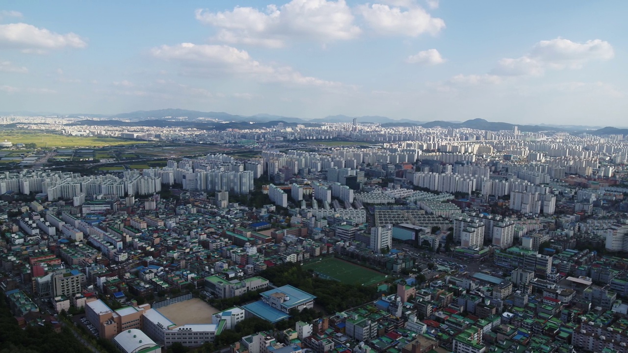 城市景观/ gyyanggu，仁川，韩国视频素材