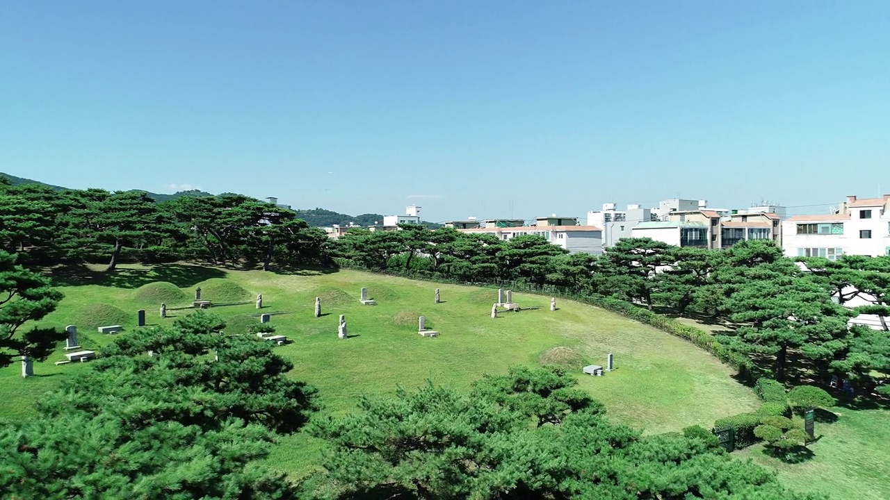 富平乡桥地方儒家学校，义义碑/京畿区，仁川，韩国视频素材