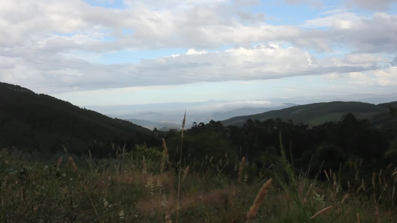 西班牙瓦拉杜罗山脉的日落视频素材