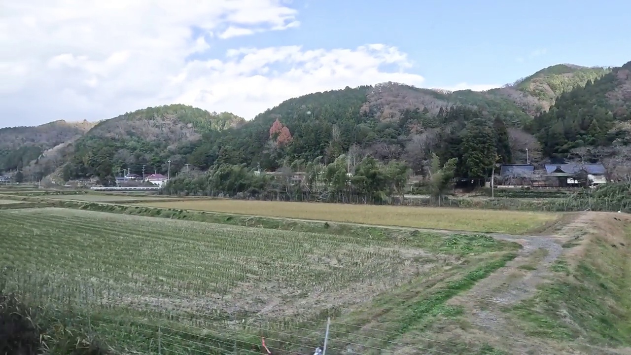 田园风光全景图视频素材