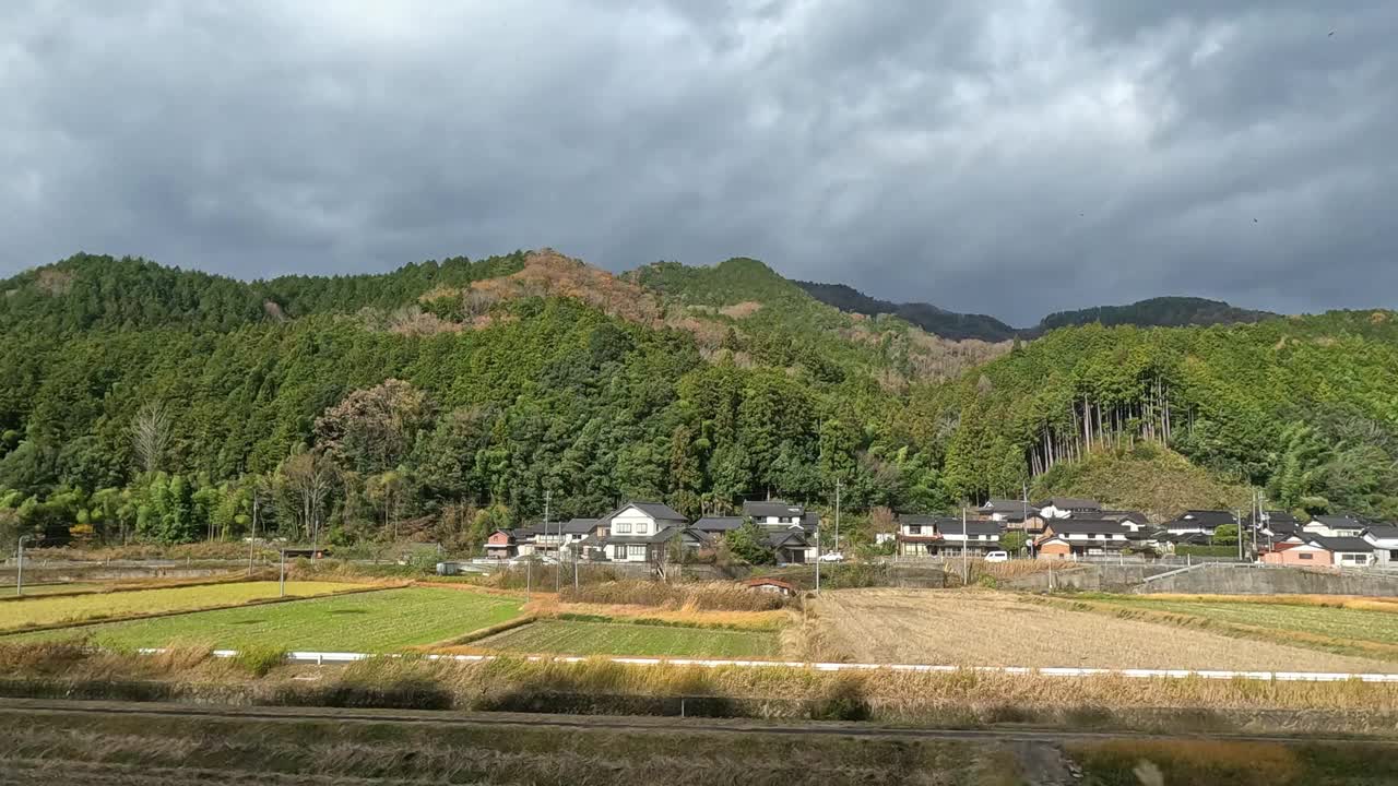 乡村景观的天空变化视频素材