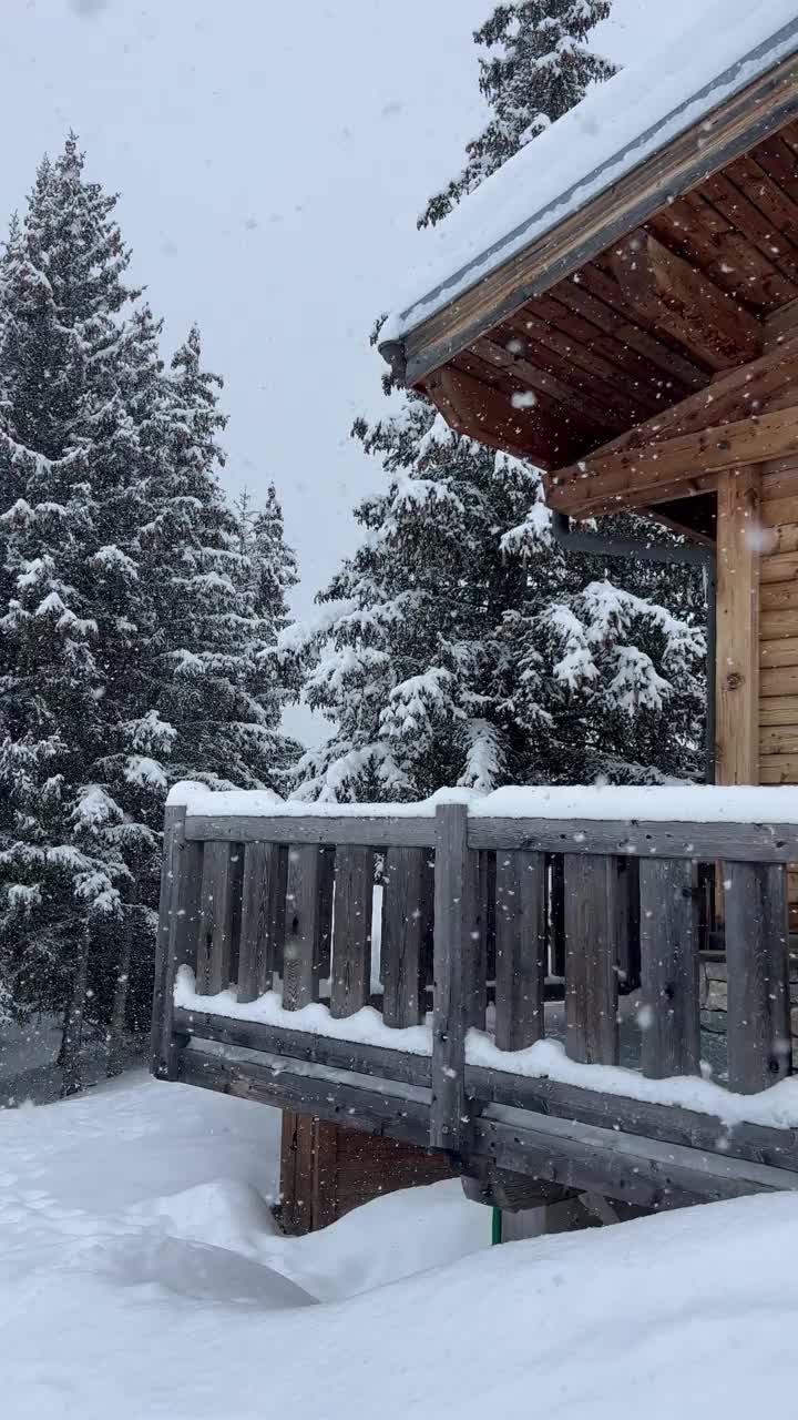 法国阿尔卑斯山的雪景。视频素材