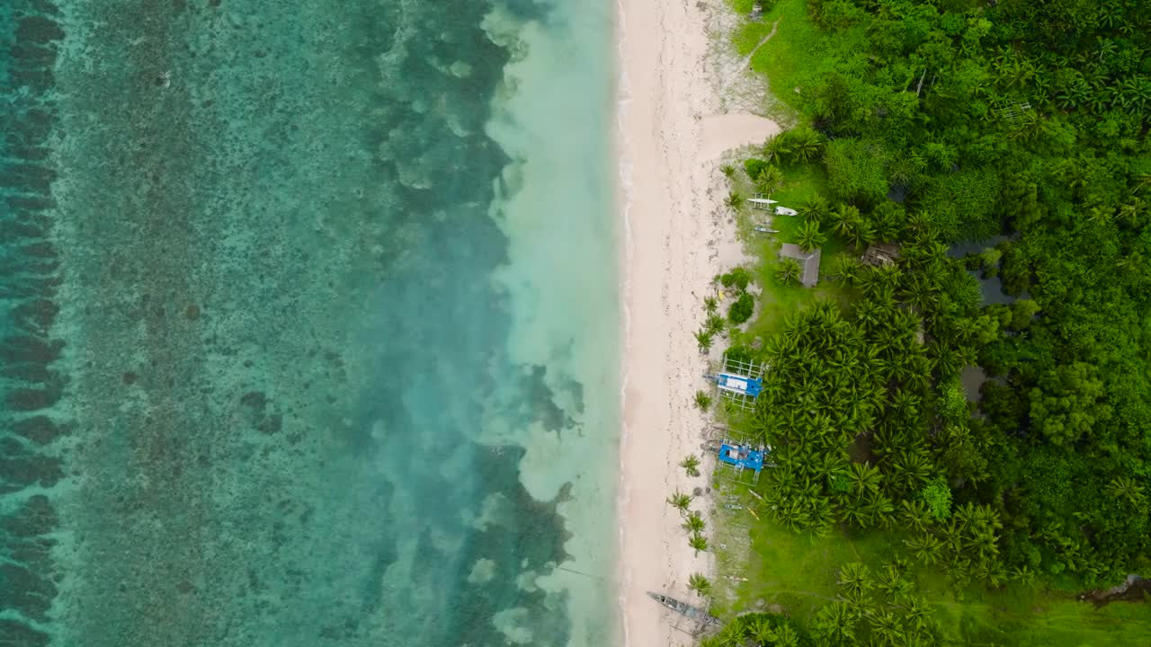 卡拉堡岛的海滩。Romblon。菲律宾。视频素材