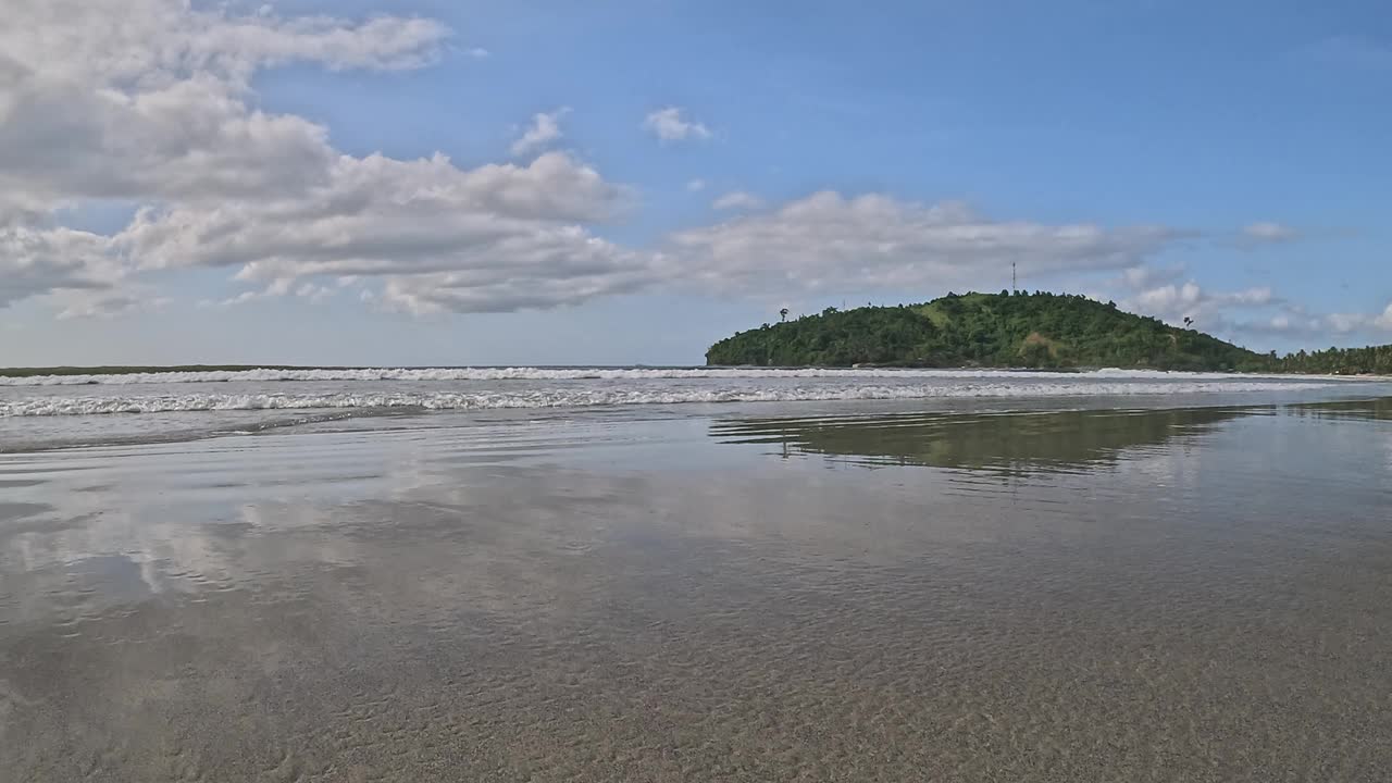 菲律宾巴拉望岛圣维森特长滩海滩视频素材