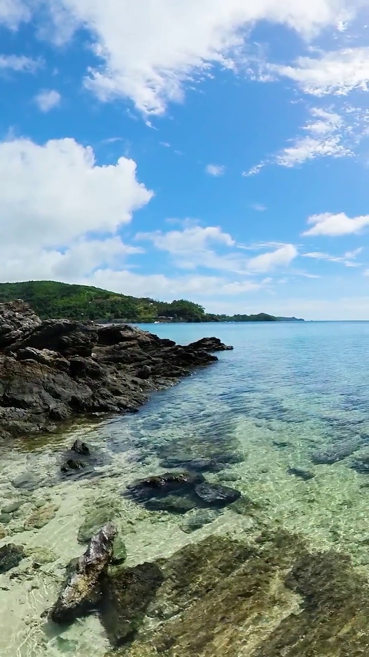 Romblon岛的海滩。菲律宾。视频素材