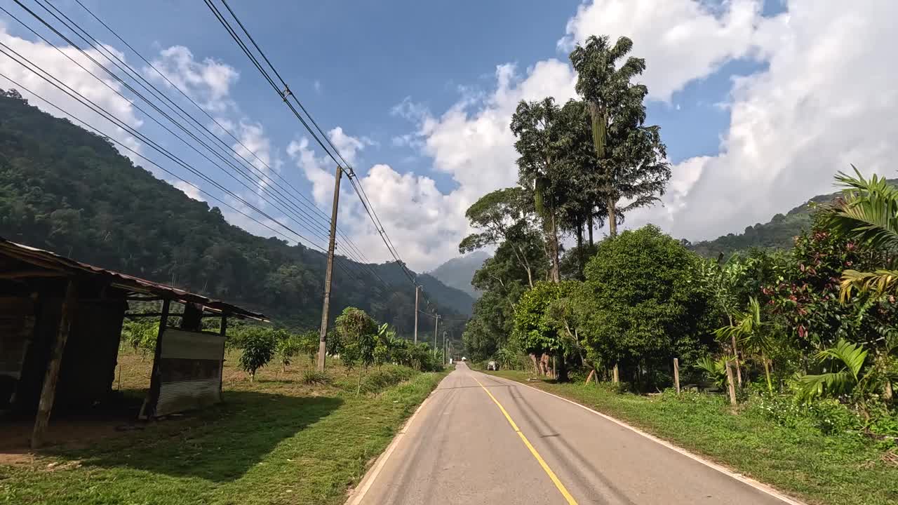 乡村风景公路之旅视频素材