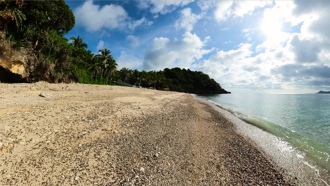 卡拉堡岛的海滩。Romblon、菲律宾。视频素材