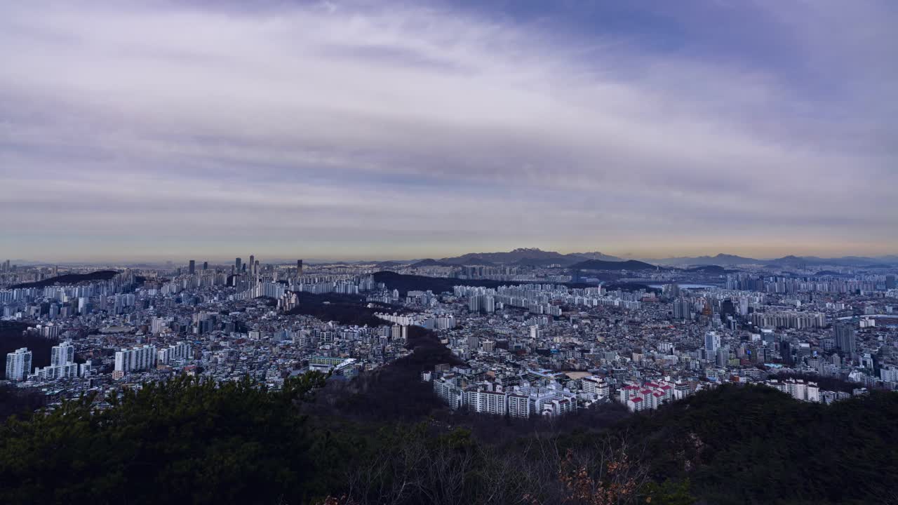 市中心和城市景观/首尔，韩国视频素材