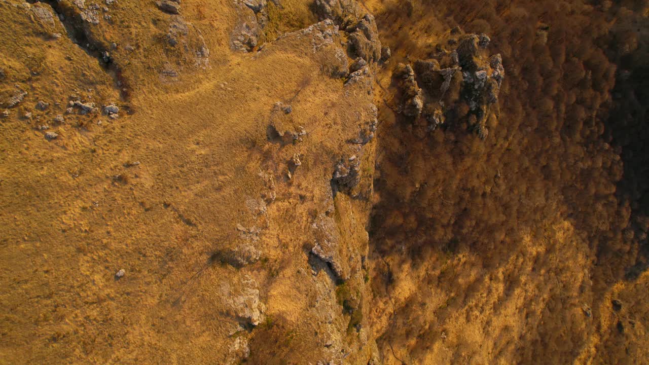 空中无人机俯瞰意大利北部阿尔卑斯山脉的雷塞戈内落基山视频素材