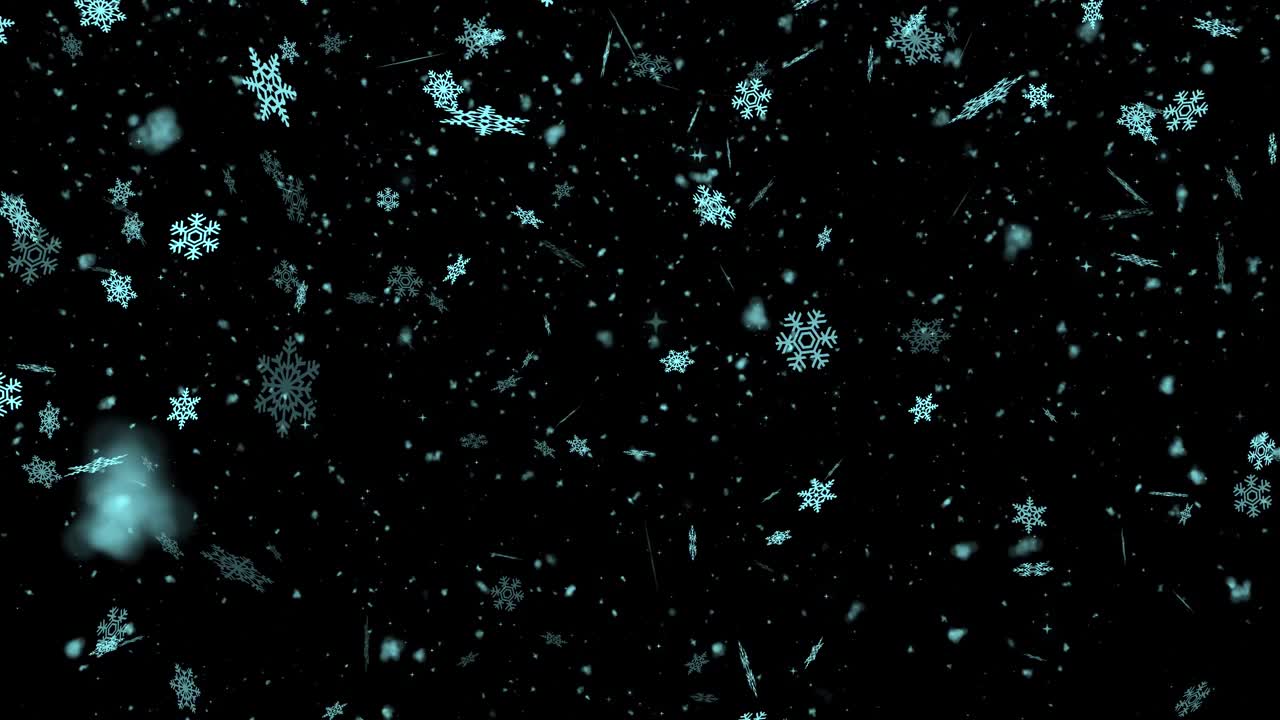 星空中的银河雪爆炸视频素材