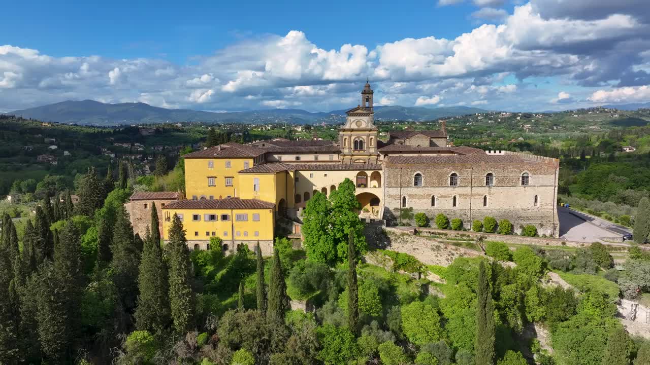 佛罗伦萨查特豪斯修道院，意大利佛罗伦萨视频素材