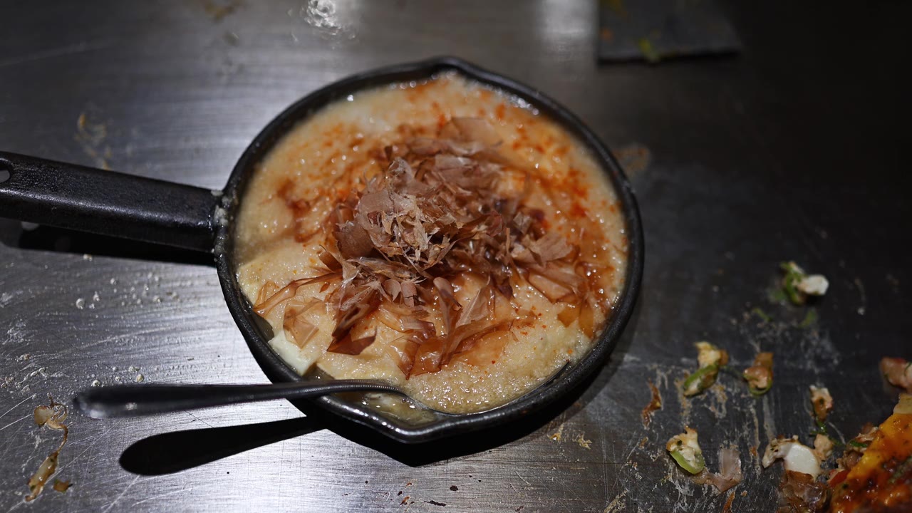 日式滋滋豆腐视频素材画面4