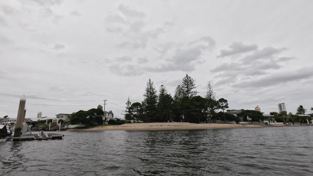 黄金海岸风景优美的河岸视频素材