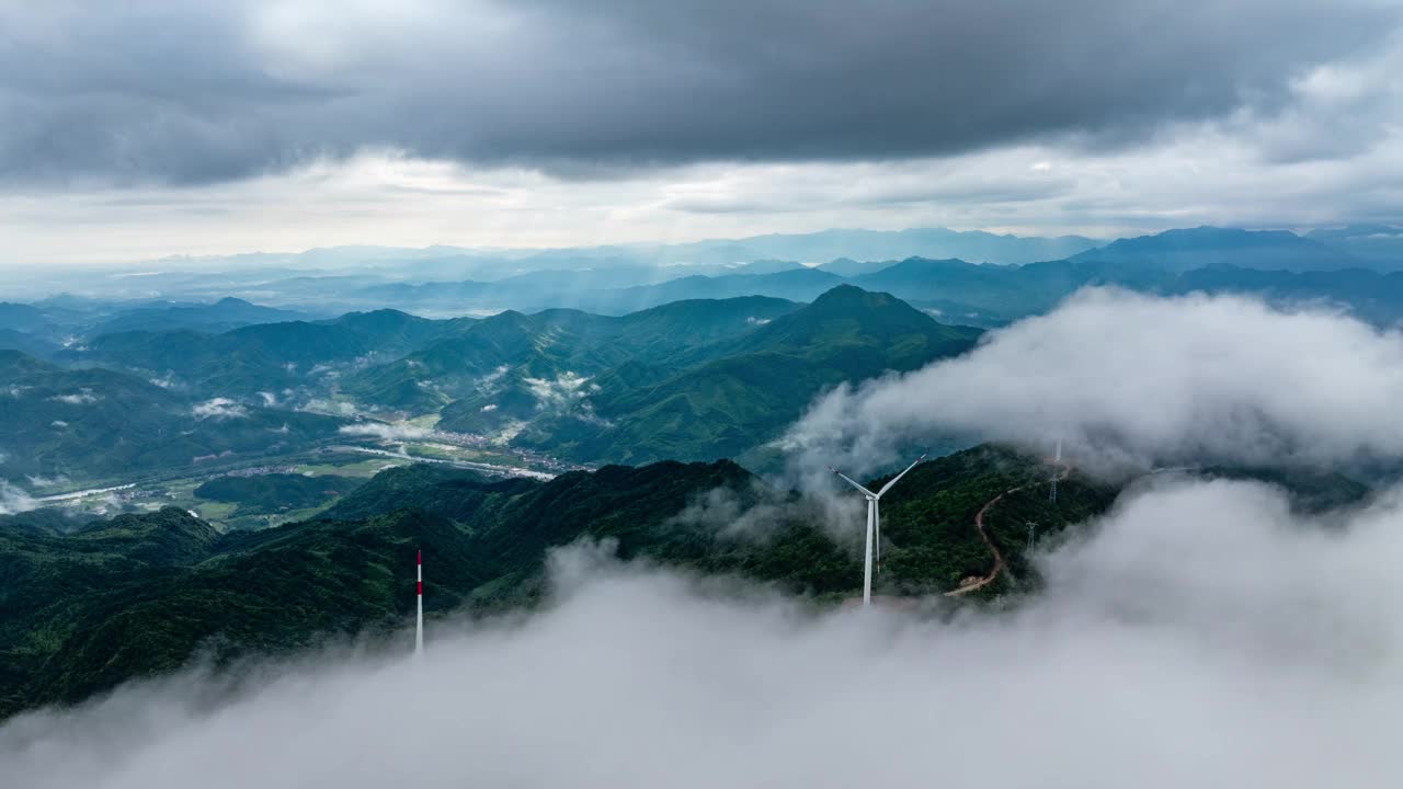 风动力云海日出视频素材