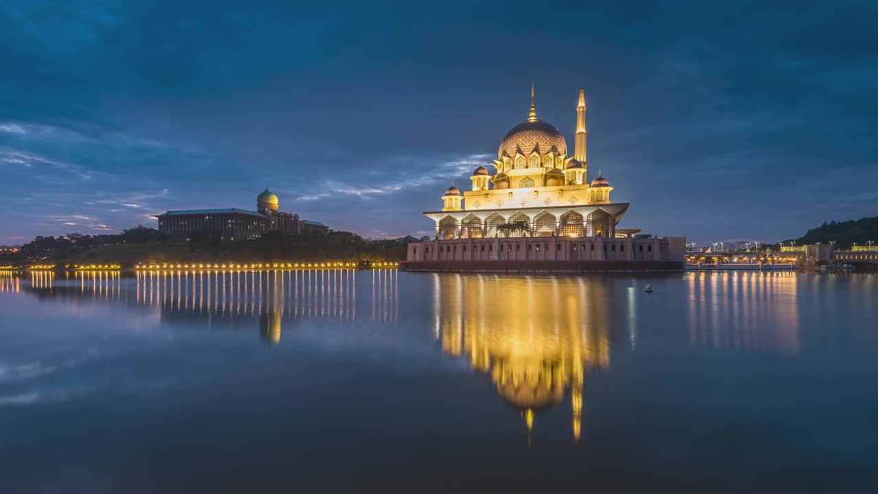 Masjid Putra时间流逝视频素材