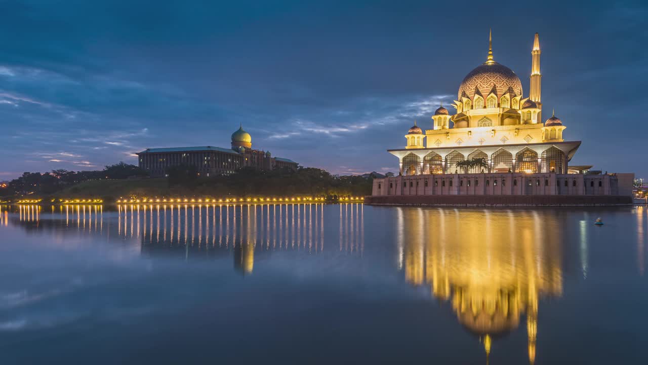 Masjid Putra时间流逝视频素材