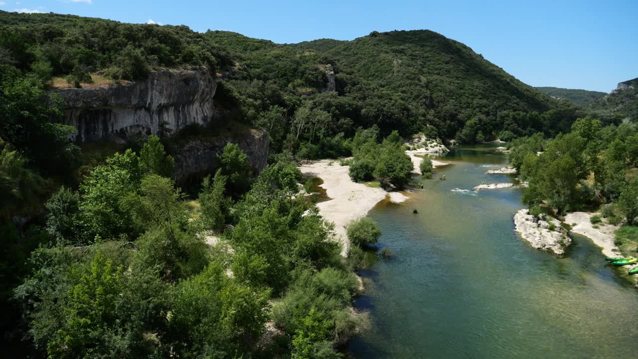 法国奥西塔尼亚加德省科利亚斯加登峡谷视频素材