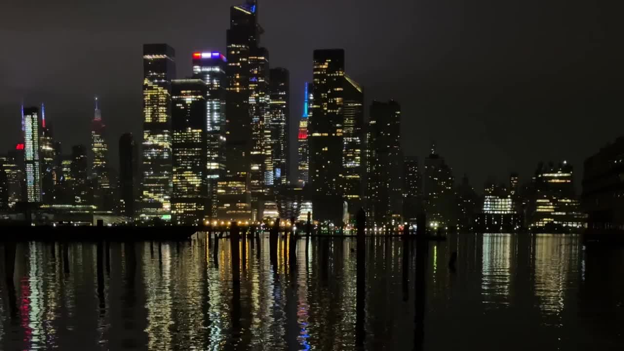 纽约夜景视频素材