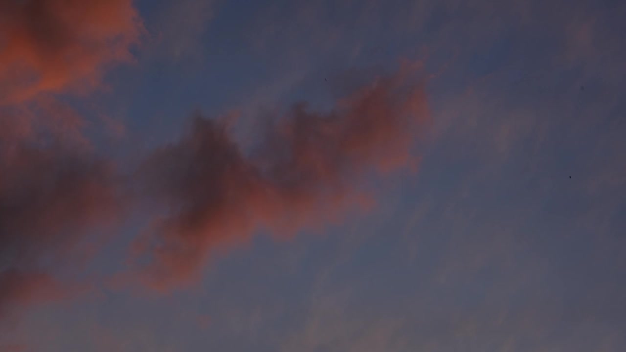 色彩鲜艳的日落。天空夏日日落视频素材