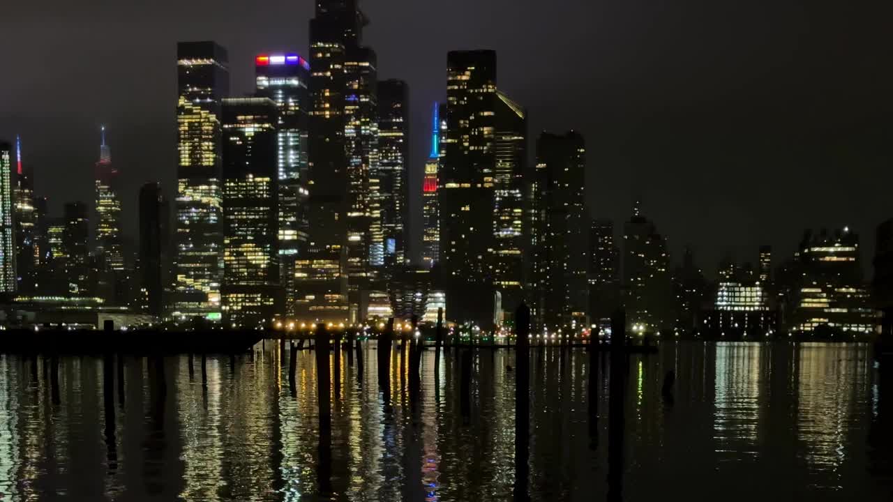 纽约夜景视频素材