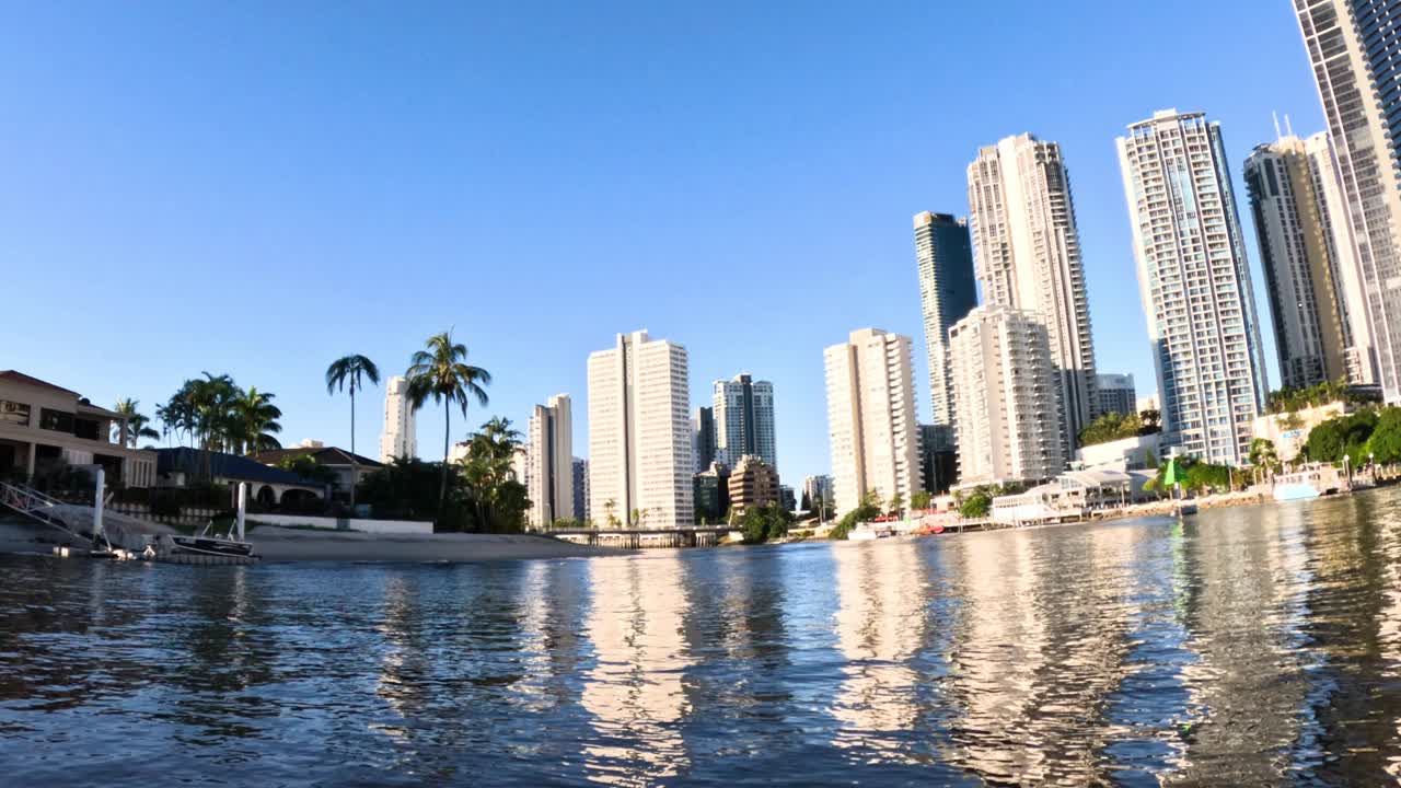 黄金海岸海滨天际线视频素材