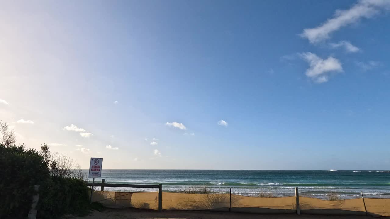 海景路的海滩美景视频素材