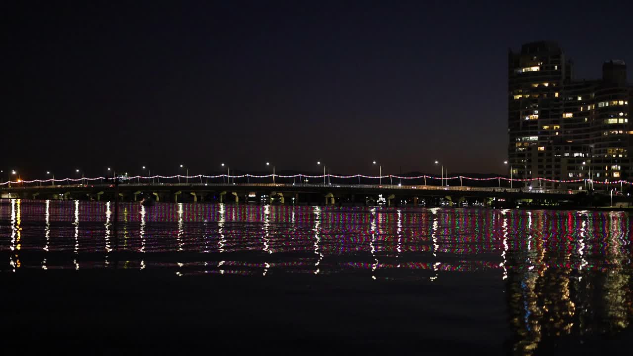 黄金海岸大桥夜景视频素材