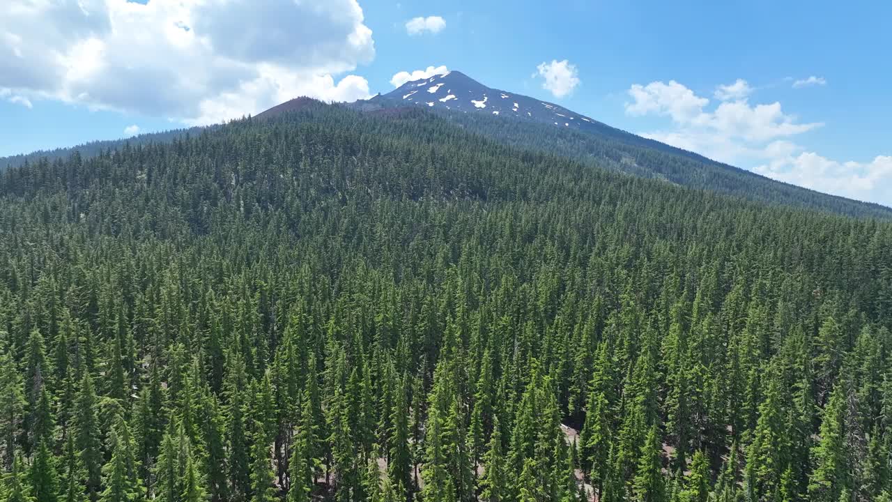 从空中俯瞰学士山，OR，在一个夏日视频素材