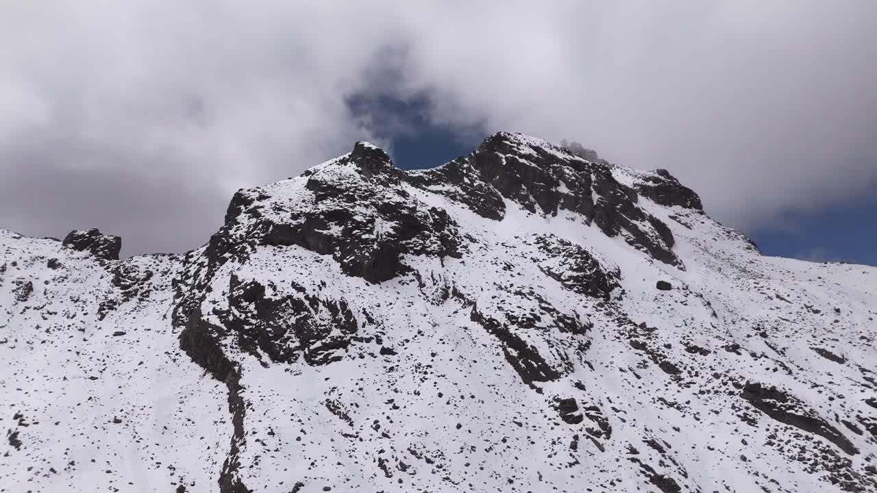 厄瓜多尔安第斯山脉的卡里瓦拉索火山视频素材