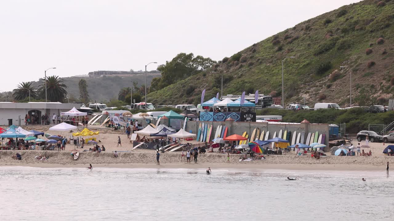 马里布海滩海岸线视频下载