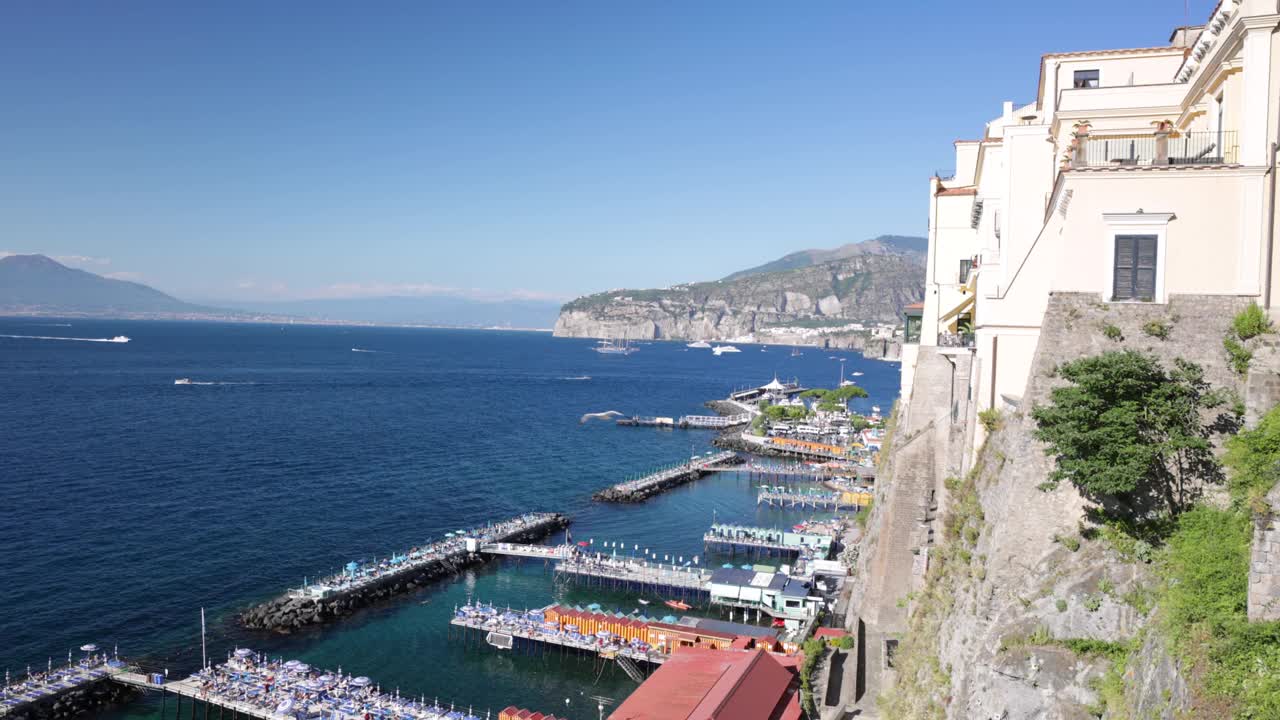 意大利索伦托海岸的浴场。视频素材