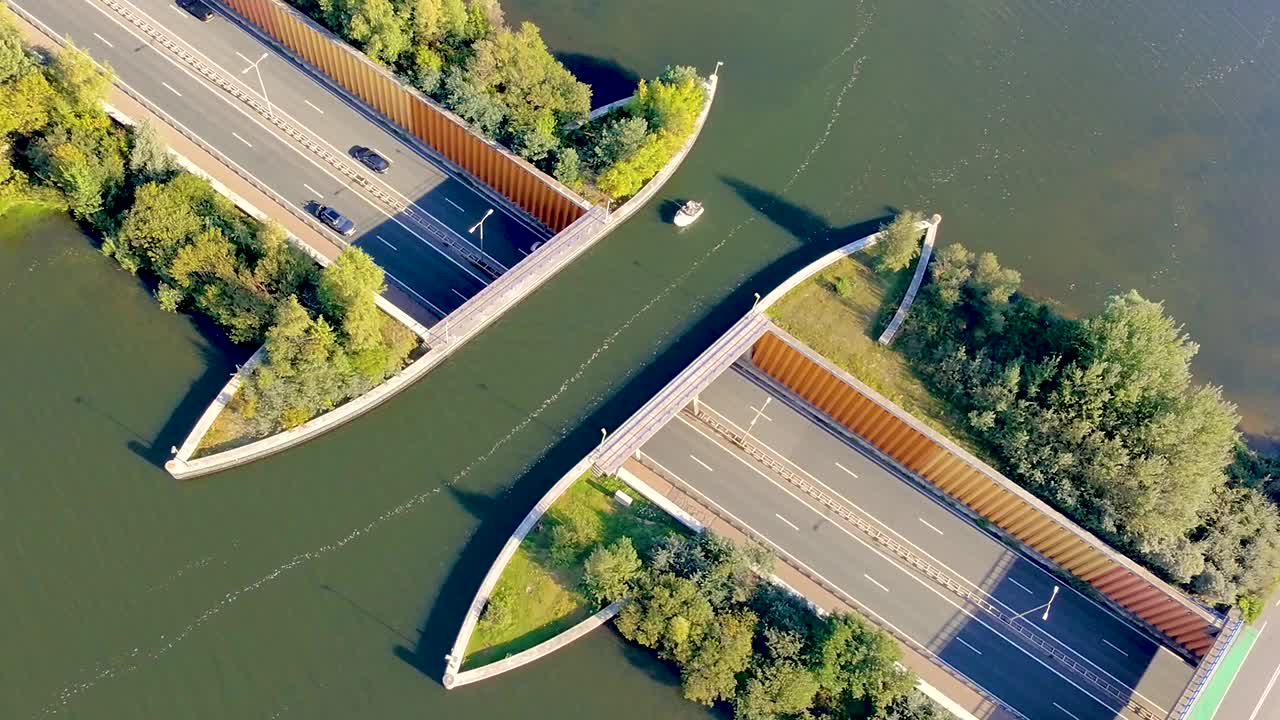 维鲁威湖的维鲁威米尔水渠视频下载