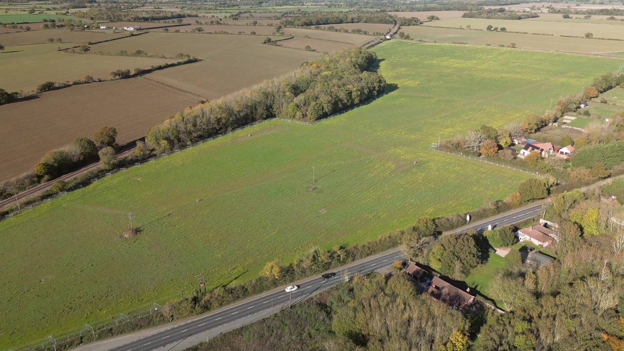 Sizewell C - 停车场提案地点 - Darsham - 萨福克 - 英国（镜头推进）视频素材画面3