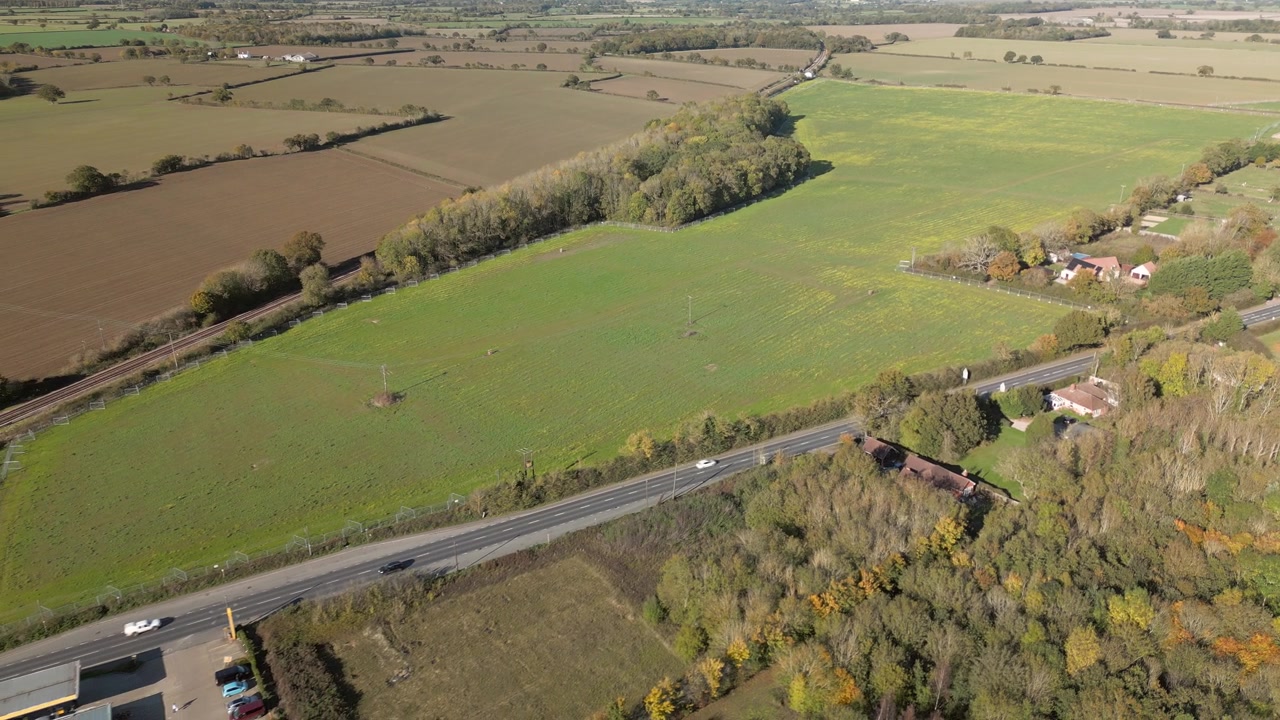 Sizewell C - 停车场提案地点 - Darsham - 萨福克 - 英国（镜头拉远）视频素材画面3