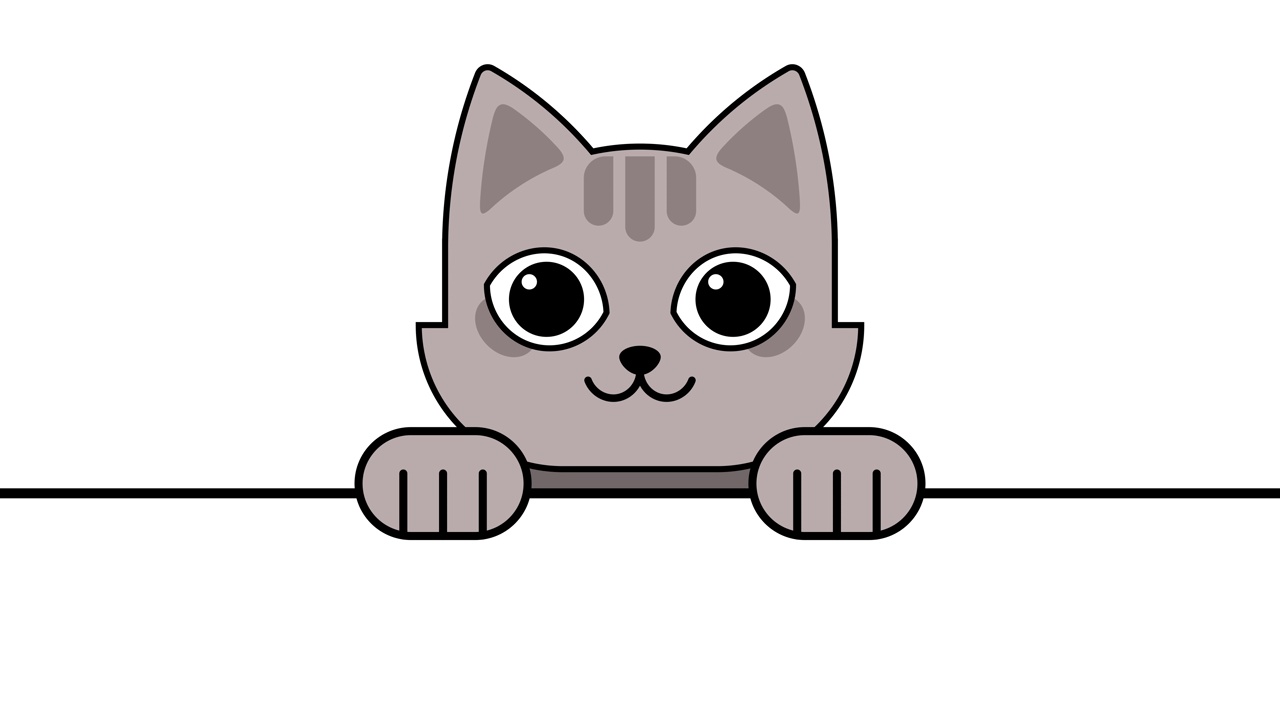 卡通猫的动画视频素材画面4
