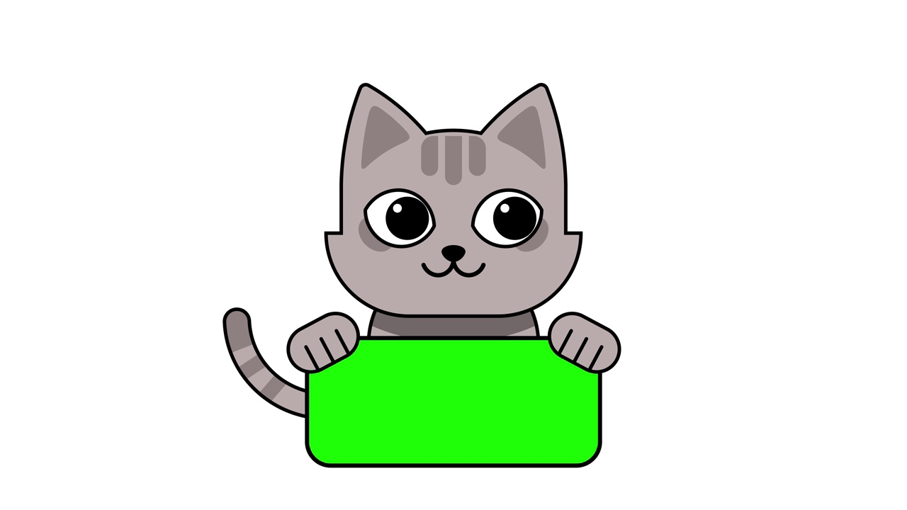卡通猫的动画视频素材画面4