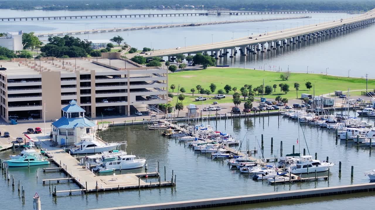 Biloxi, Mississippi 的港口视频素材画面1