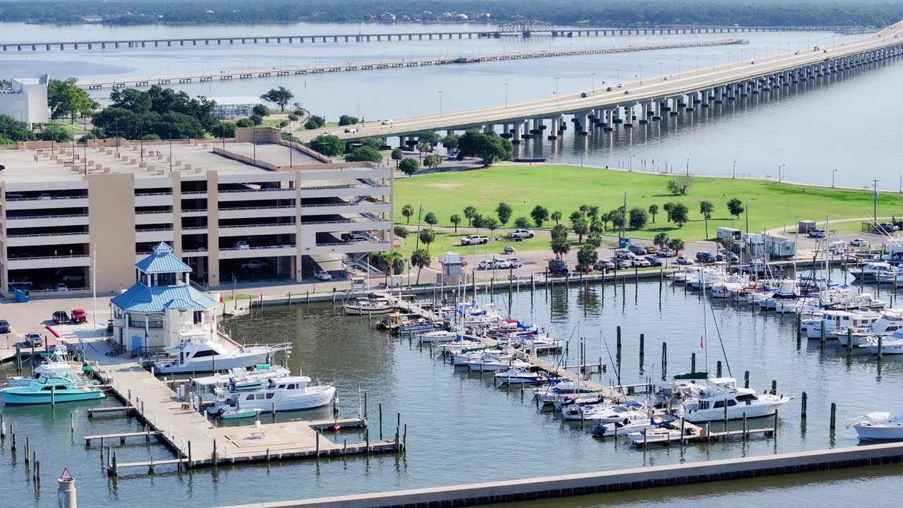 Biloxi, Mississippi 的港口视频素材画面2
