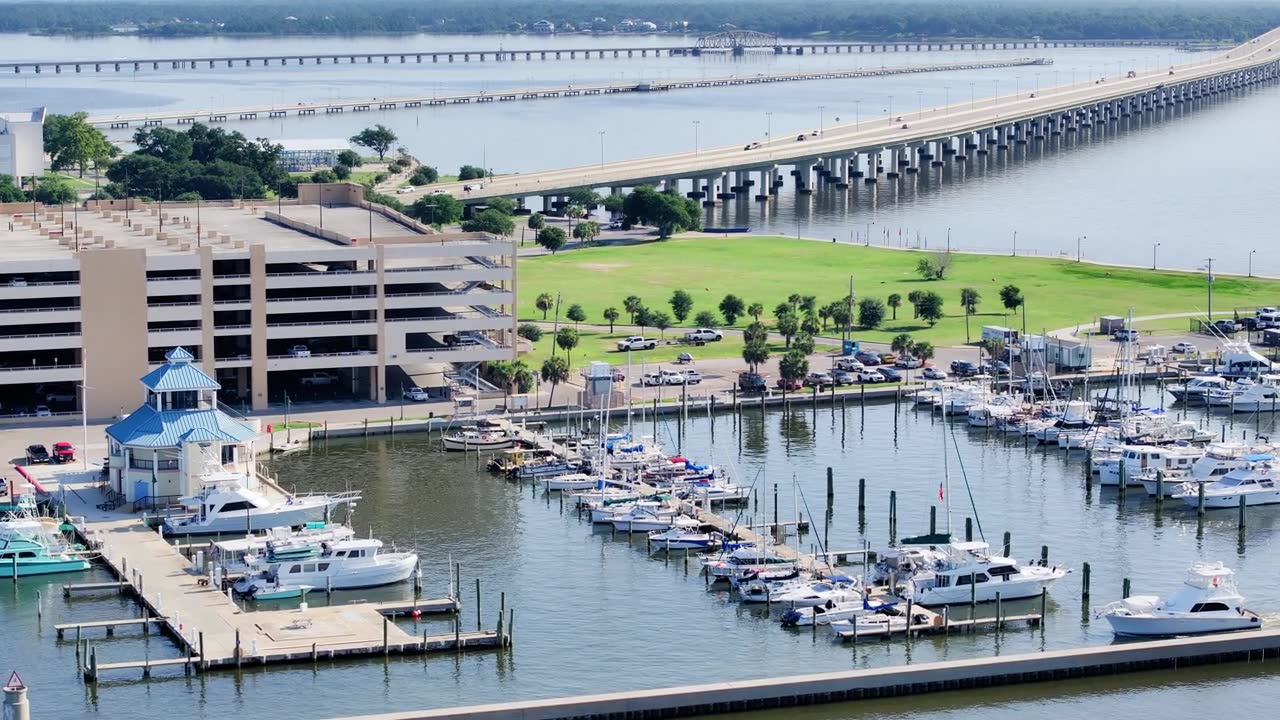 Biloxi, Mississippi 的港口视频素材画面4