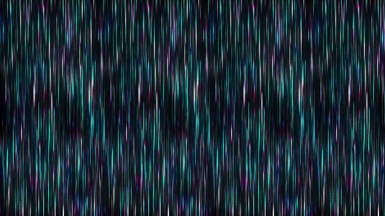 彩色圆圈的抽象纹理。矩阵背景。网络空间中的运动点。半调插图。带有数据算法的技术背景。被黑客入侵的安全粒子图案。3D渲染。视频素材画面1