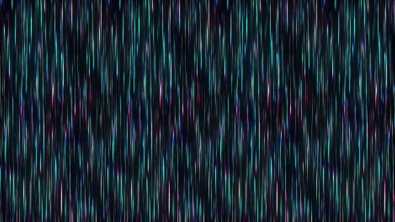 彩色圆圈的抽象纹理。矩阵背景。网络空间中的运动点。半调插图。带有数据算法的技术背景。被黑客入侵的安全粒子图案。3D渲染。视频素材画面3