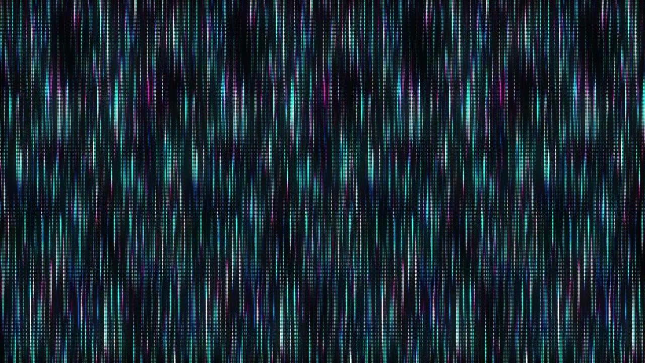 彩色圆圈的抽象纹理。矩阵背景。网络空间中的运动点。半调插图。带有数据算法的技术背景。被黑客入侵的安全粒子图案。3D渲染。视频素材画面4