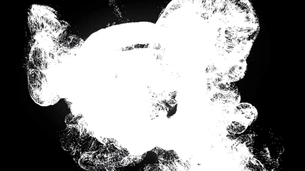 3D渲染：发光粒子漩涡，翠绿色等离子云在黑暗空间中爆发，发光蒸汽和湍流运动的3D渲染，带有霓虹灯光的高科技化学实验美学视频素材画面3