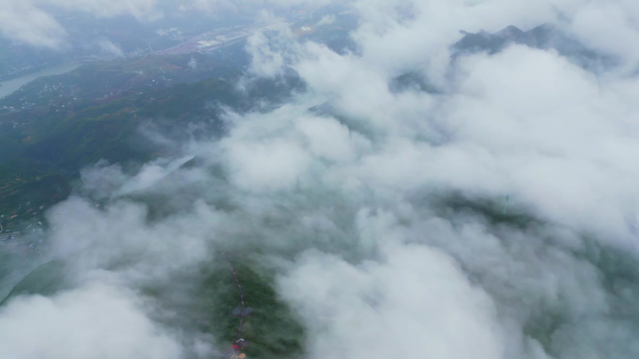 奉节白帝城云海美景视频素材画面3