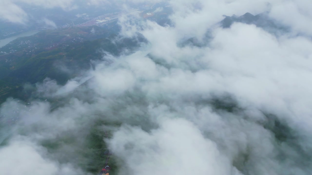 奉节白帝城云海美景视频素材画面4
